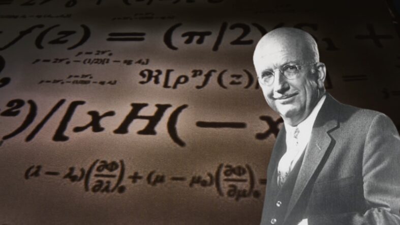 Gödel Theorems - The Proof That Formal Math Has Built In Blind Spots Portrait of J. Barkley Rosser in front of mathematical formulas